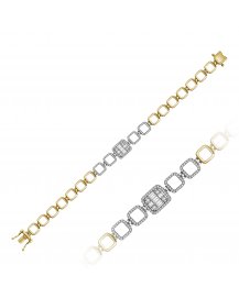 BAGUETTE DIAMOND BRACELET (TB619)